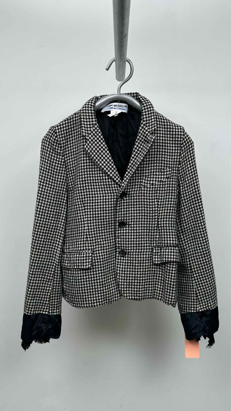 Comme Des Garcons Comme Des Garcons Frill-detailed Check Jacket