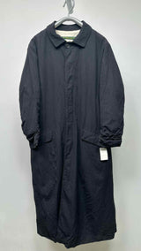 Paul Harnden Wrinkly Stripe Long Mack Coat