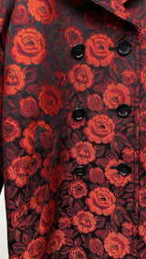 Comme Des Garcons Rose Jacquard Pea Armour Coat