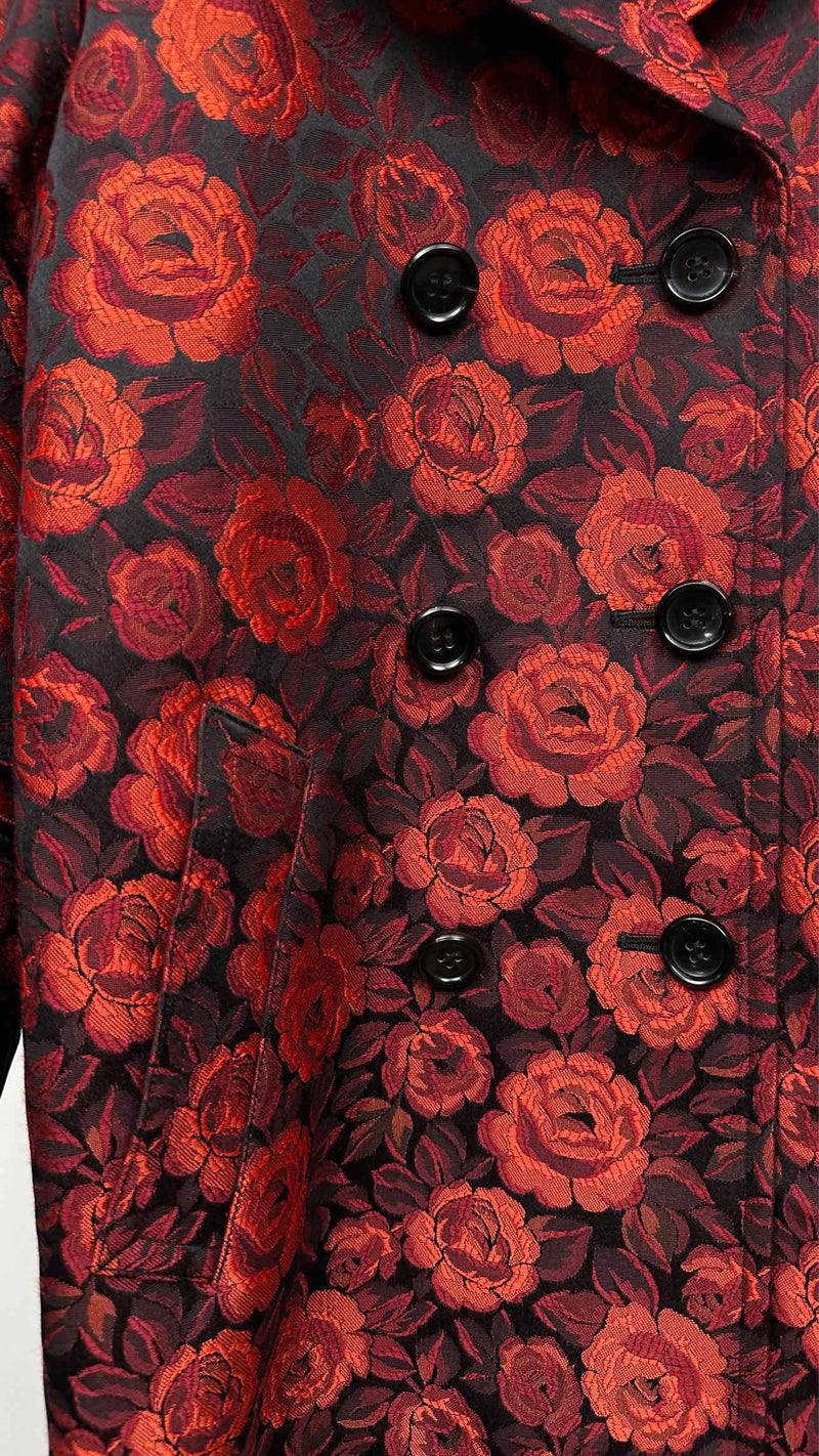 Comme Des Garcons Rose Jacquard Pea Armour Coat