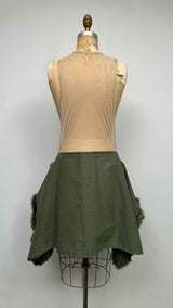 Comme Des Garcons N/S Mesh Top Fur-line Hybrid Dress