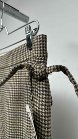 Bode Appliqued Houndstooth Wool Pants