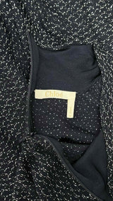 Chloe L/S Mock-neck Sparkle Top