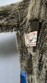 Martin Rose Patched Faux-fur Coat