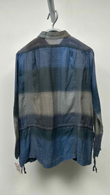 Haat Color-blocking Draw-string Shirt