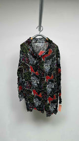FETE Issey Miyake Shibori Pleat Printed Light Jacket