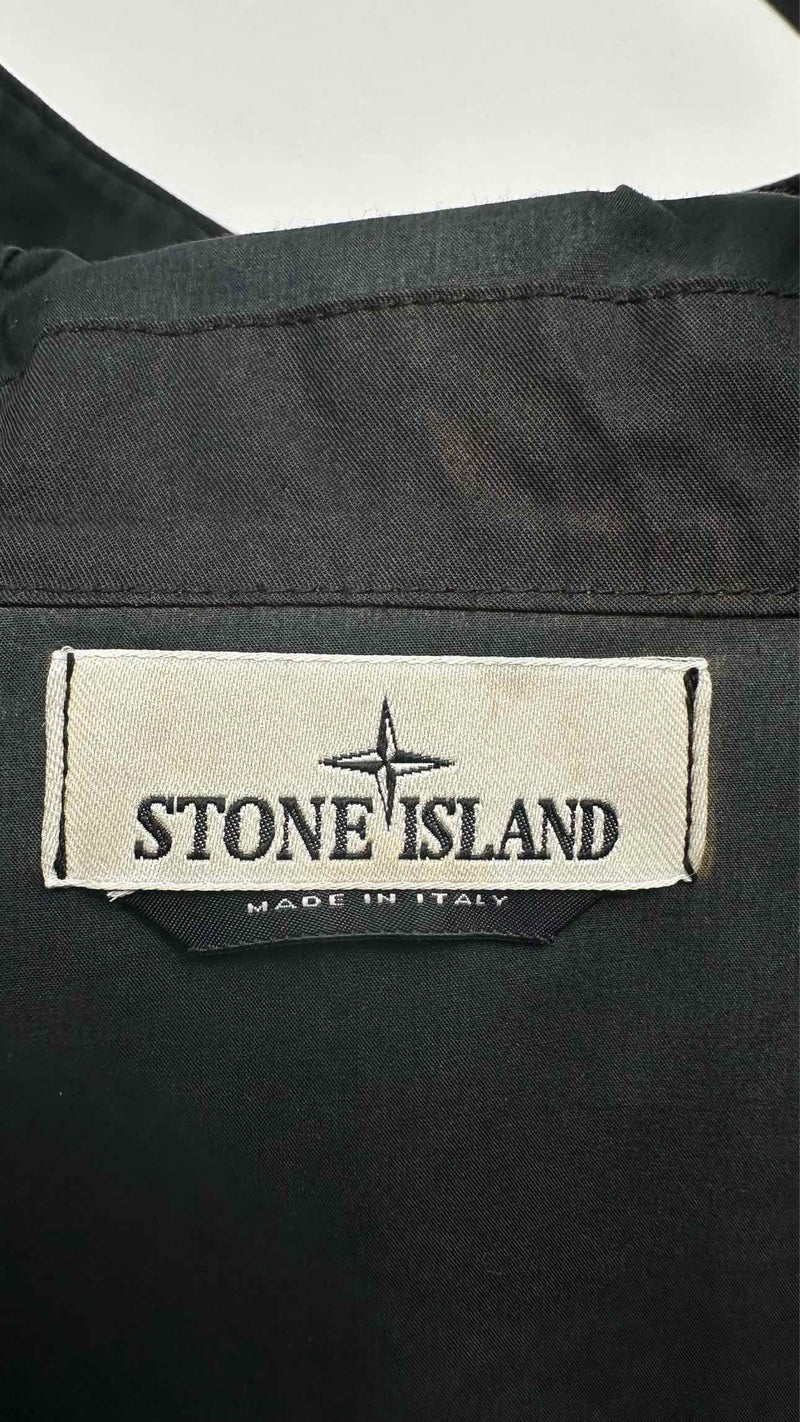 Stone Island Mussola Gommate Longline Hooded Water-resistant Coat