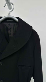 Yohji Yamamoto Pour Homme Shawl-collar Belted Long Coat