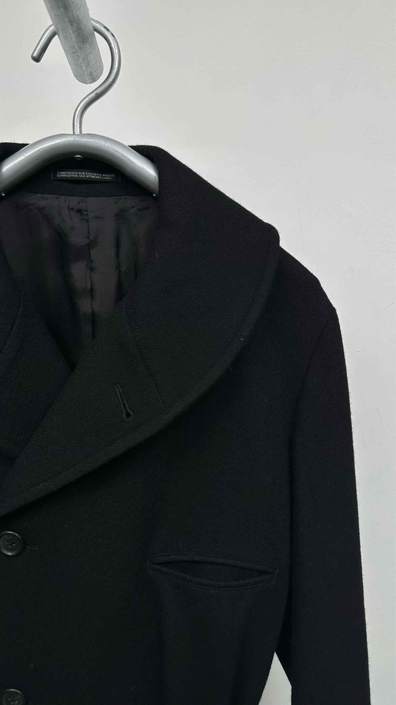 Yohji Yamamoto Pour Homme Shawl-collar Belted Long Coat