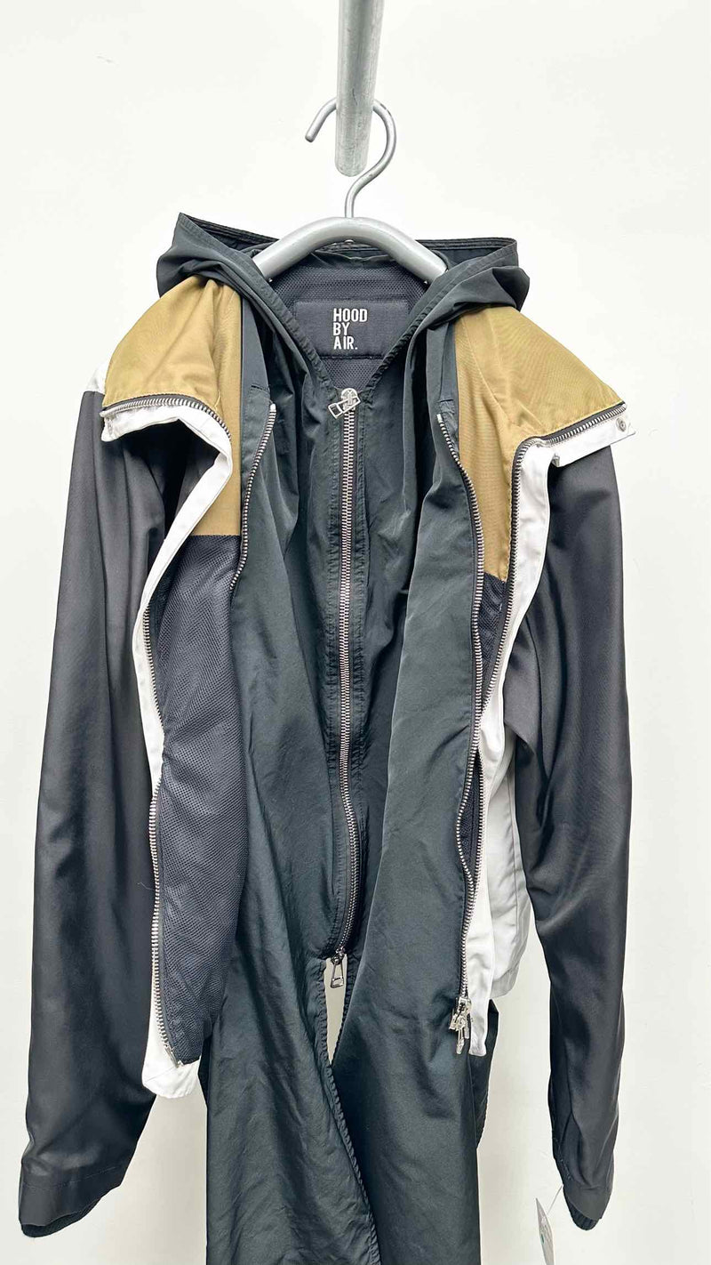 HOOD BY AIR 3 Layered Bodice Hooded Coat