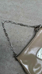 Alexander McQueen Chain Patent Mini Bag