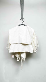 Vaquera Puff-sleeve Bow-hanging Sailor Blouse