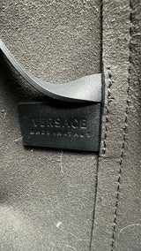 Versace Heritage Print Leather Tote Bag
