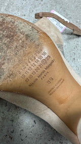 Margiela Glitter-heel Suede Pumps