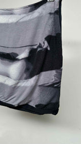 Stephen Sprouse X Andy Warhol Graphic Knit Mini Skirt