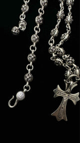 Chrome Hearts Cross Ball-chain Necklace