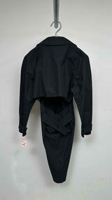 Bottega Veneta L/S Back Cut Out Trench Dress