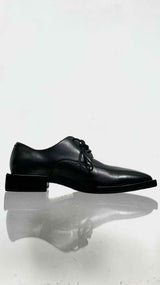 Balenciaga Square-Toe Bloc-Rim Derby