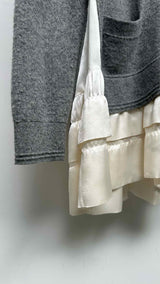 Louis Vuitton Ruffled-bottom Hybrid Cardigan