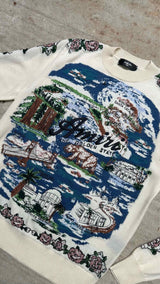 Amiri Aloha Landscape Jacquard Sweater