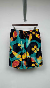 LOEWE X Paula's Ibiza Shell Print Silk Easy Shorts