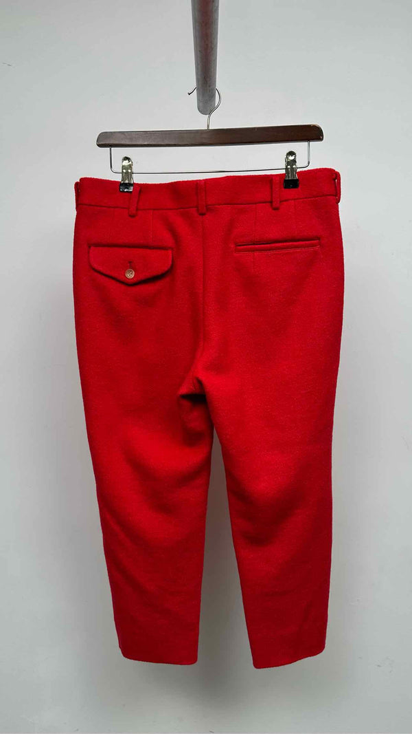 Comme Des Garcons Homme Plus Cropped Boiled-wool Pants