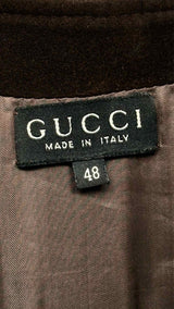 Gucci Suede-hybrid Rib-knit Cardigan