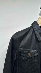 Saint Laurent Waxed Denim Trucker Jacket