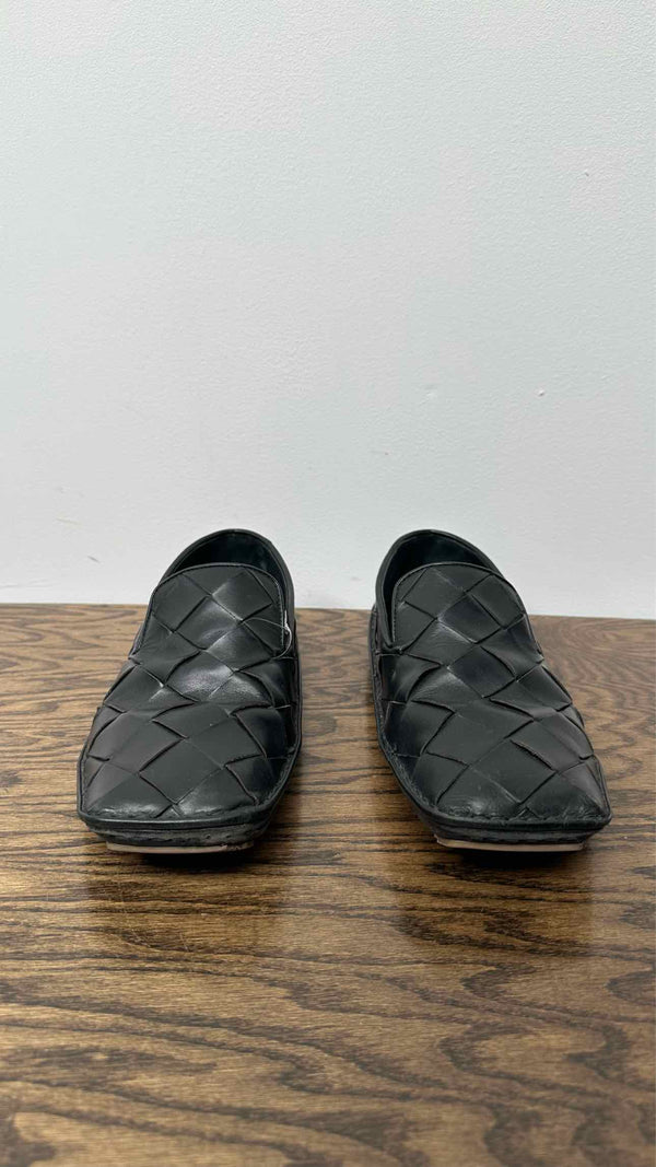 Bottega Veneta Square-toe Intrecciato Leather Slippers