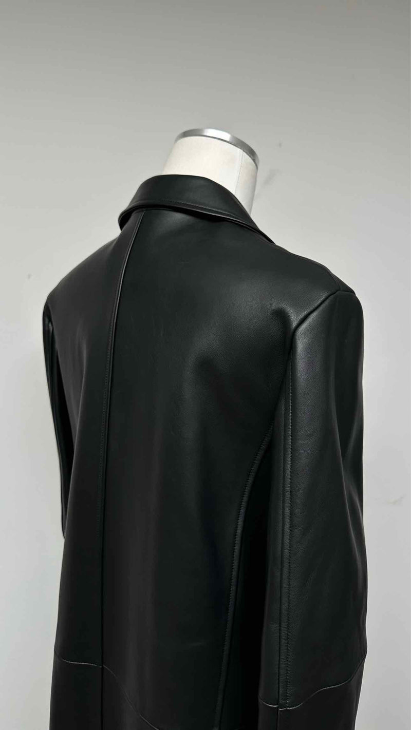 Dion Lee Longline Leather Trench Coat