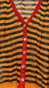 Kiko Kostadinov Spakona Striped S/S Cardigan