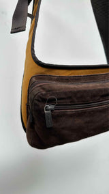 Miu Miu Suede-hybrid Shoulder Bag