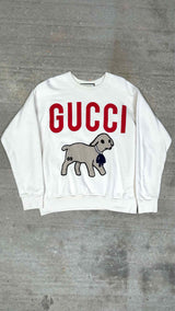 Gucci Lam Patch Logo Oversized Sweatshirt