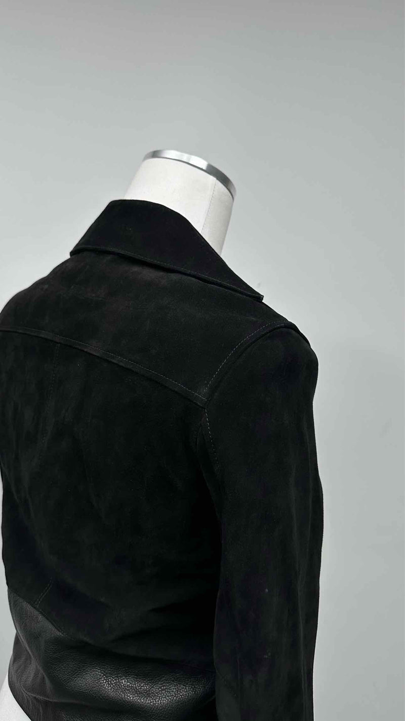 Acne Studios Leather-sleeve Suede Jacket