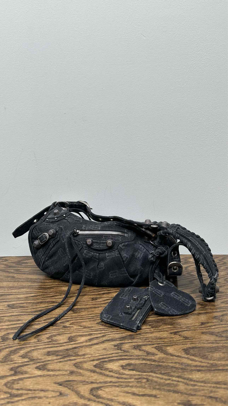 Balenciaga Denim Monogram Bag