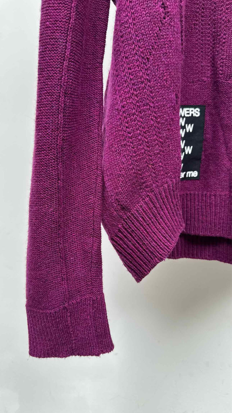Raf Simons Oversized Patched Cable Sweater