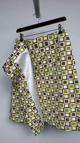 PRADA Geometric Printed Skirt