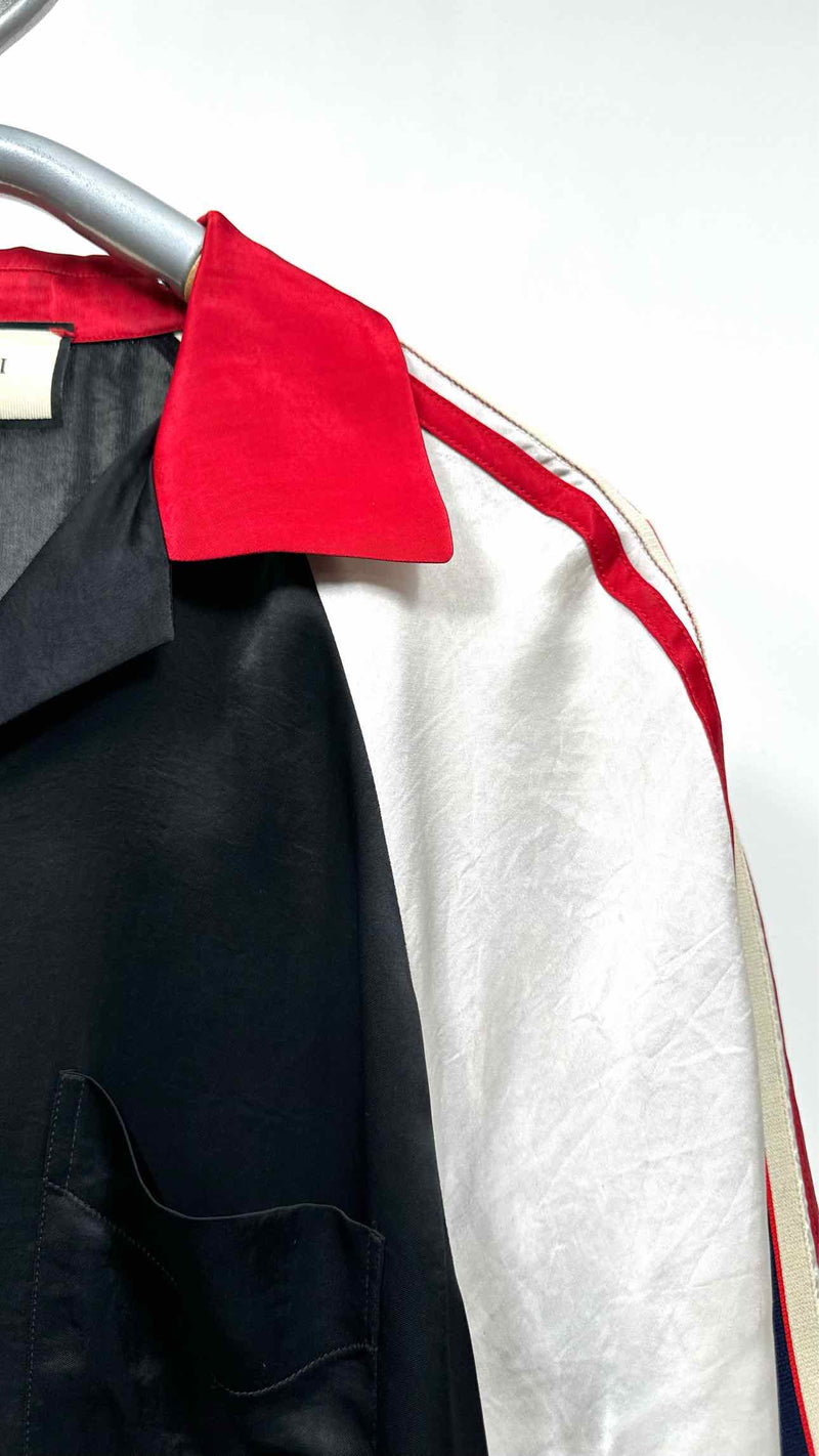 Gucci S/S Shoulder-logo Satin Shirt