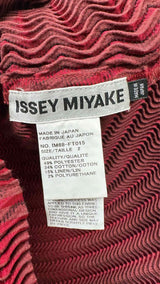 Issey Miyake H/S V-neck Wavy-pleated Long Top