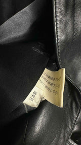 Courreges Leather Duffle Hooded Coat