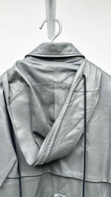 Off-White Leather Bomber Jacket