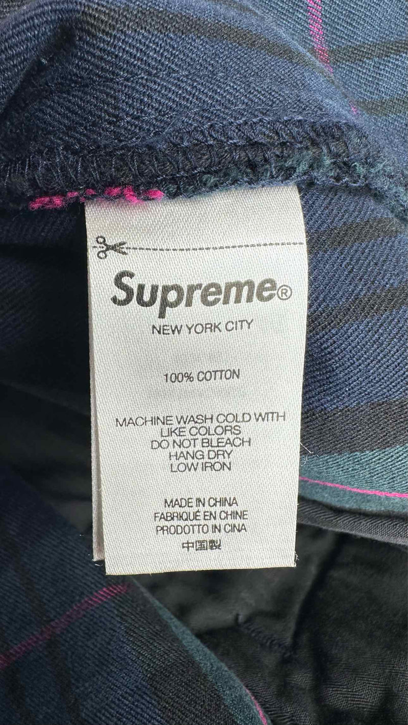 Supreme X Junya Watanabe Plaid Painted Work Pants