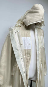 Helmut Lang Oversized Transparent Parka Coat