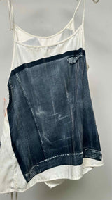 Acne Studios Trompe-L'oeil Asymmetrical Velvet Tank Top