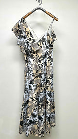 Adeam N/S Asymmetrical Floral Long Dress
