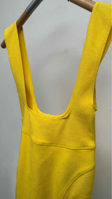 Issey Miyake N/S Rib-knit Mini Dress