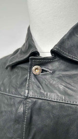 Taichimurakami Displacement Leather Jeans Jacket