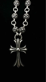 Chrome Hearts Cross Ball-chain Necklace