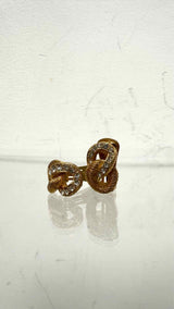 Christian Dior Love Knot Two-piece Clip-on Earrings