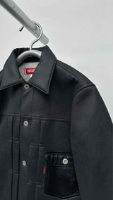 Junya Watanabe MAN X Levi's Faux-leather Neoprene Trucker Jacket